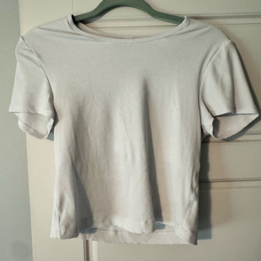 Yogalicious White Crop T-Shirt